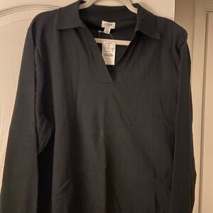 J.Crew Black Long Sleeve Top